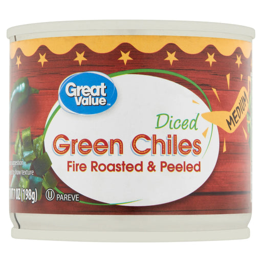 Great Value Canned Medium Diced Green Chiles