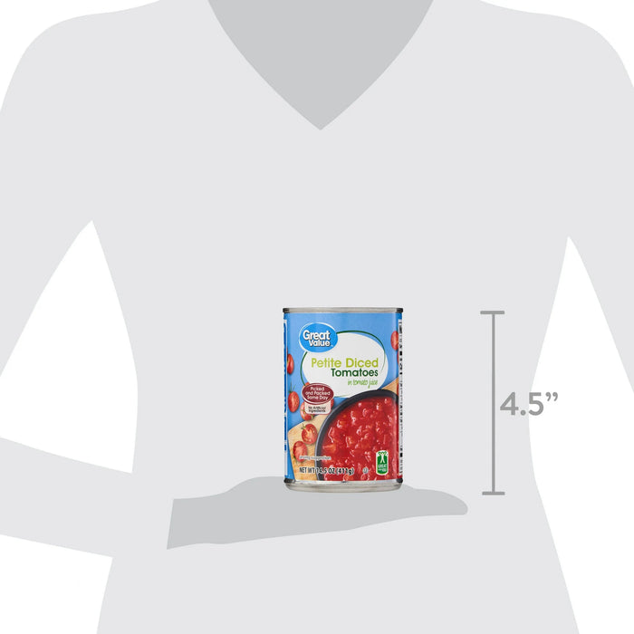 Great Value Petite Diced Tomatoes in Tomato Juice