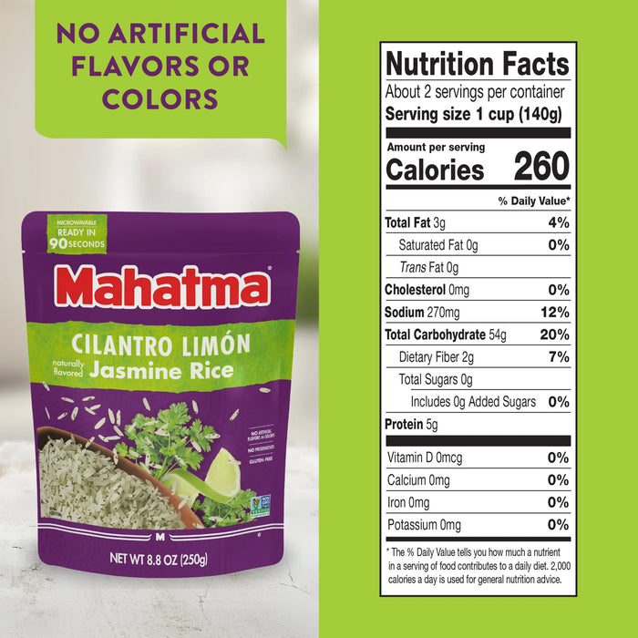 Cilantro Limon Jasmine Rice 8.8 oz Bag