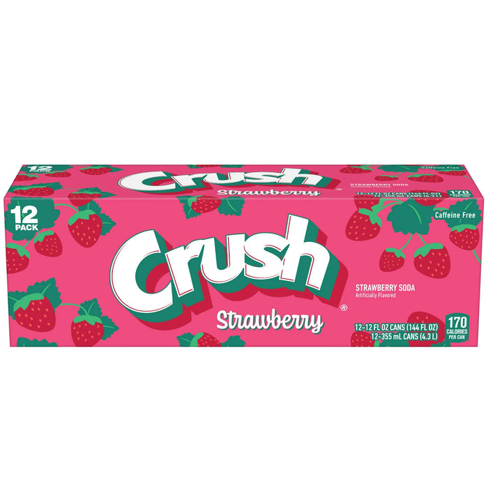 Strawberry Soda Pop, 12 fl oz