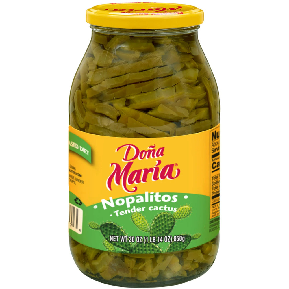 DONA MARIA Nopalitos, Tender Cactus, Shelf-Stable, Sliced