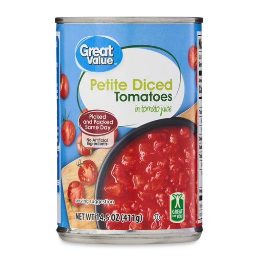 Great Value Petite Diced Tomatoes in Tomato Juice