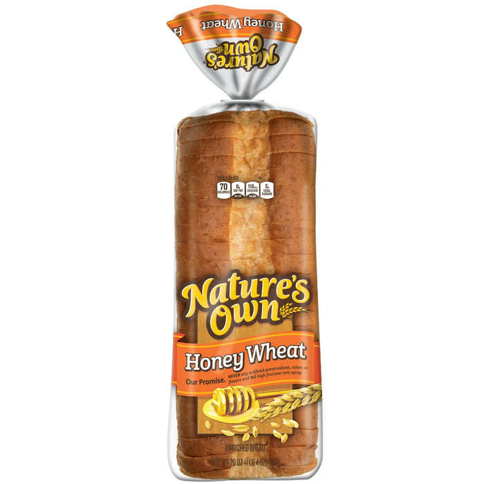 Honey Wheat Sandwich Bread Loaf 20 oz
