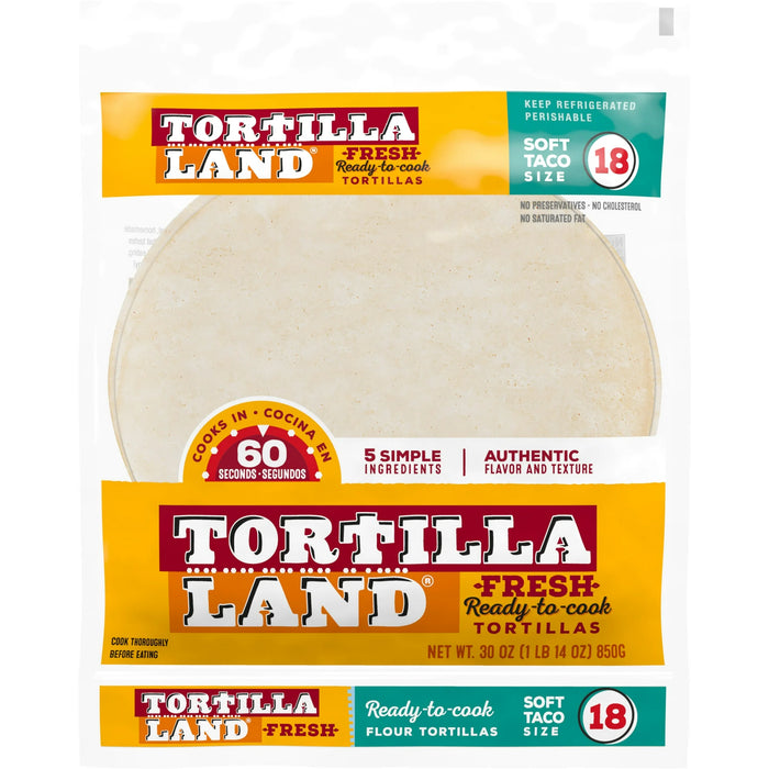 Flour Tortillas 30 oz 18 Coun