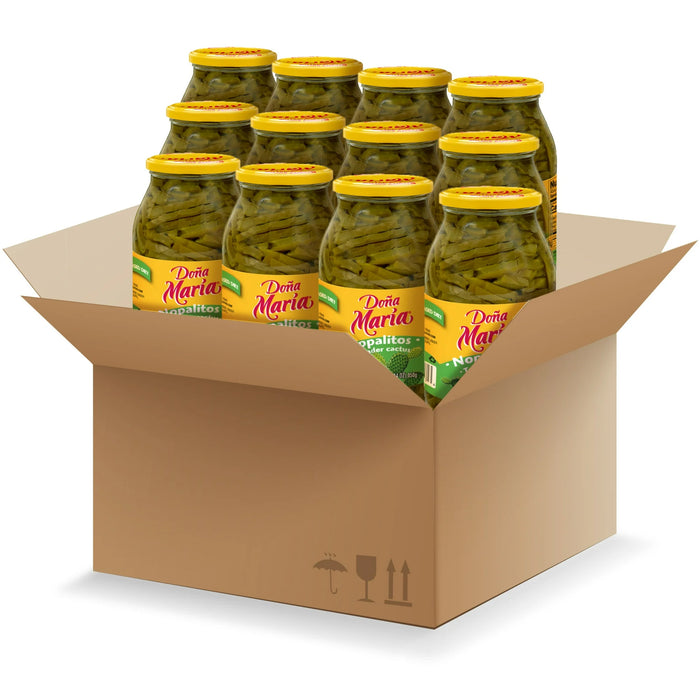 DONA MARIA Nopalitos, Tender Cactus, Shelf-Stable, Sliced