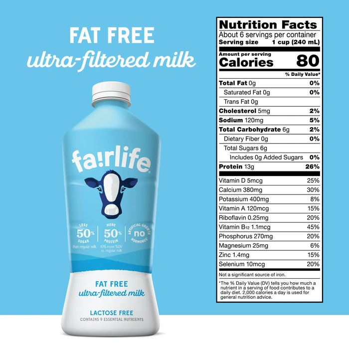 Fat Free Ultra Filtered Milk, 52 fl oz